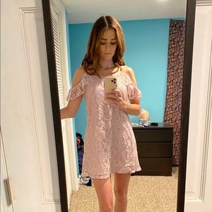 Lace off the shoulder dress from Francesca’s